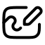 Whiteboard icon with stroke rounded style
