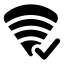 Wificonnected icon with solid standard style