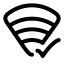 Wificonnected icon with stroke rounded style
