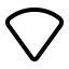 Wifinosignal icon with stroke standard style