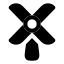 Windpower icon with solid rounded style