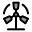Windpower icon with duotone standard style