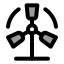 Windturbine icon with duotone standard style