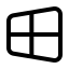 Windowsold icon with stroke standard style