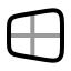 Windowsold icon with twotone rounded style