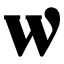 Wordpress icon with solid sharp style