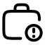 Workalert icon with stroke rounded style