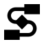 Workflow icon with solid sharp style