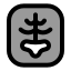 Xray icon with duotone rounded style