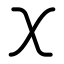 Xvariable icon with stroke standard style