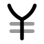 Yen icon with bulk rounded style