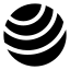 Yogaball icon with solid sharp style