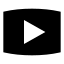 Youtube icon with solid sharp style