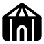 Yurt icon with solid standard style
