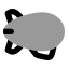 Zeppelin icon with bulk rounded style