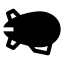 Zeppelin icon with solid sharp style