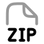 Zip icon with twotone rounded style