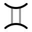 Zodiacgemini icon with twotone rounded style