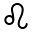 Zodiacleo icon with stroke rounded style