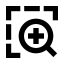 Zoominarea icon with solid sharp style