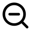 Zoomout icon with solid rounded style